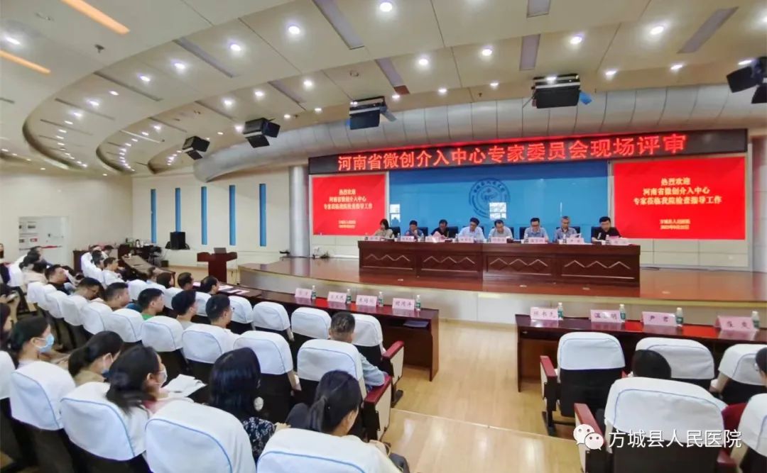 创建县域临床五大中心  优化营商环境——方城县微创介入中心验收评审工作