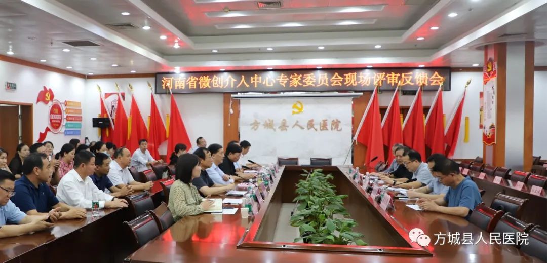 创建县域临床五大中心  优化营商环境——方城县微创介入中心验收评审工作
