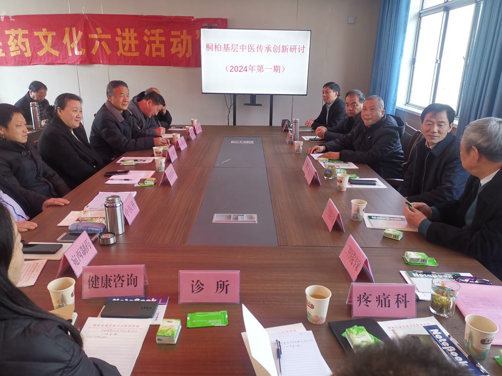 传承创新中医药 撑起群众健康伞 ——桐柏县卫健委召开2024年全县首场基层中医药 传承创新专题研讨会