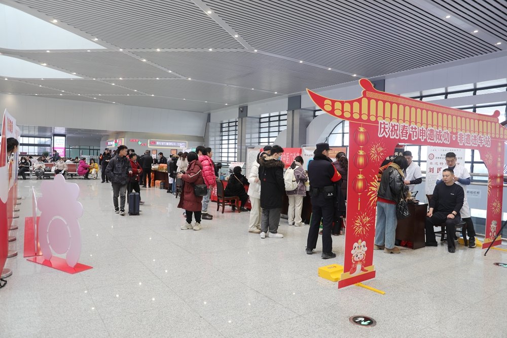 樊成华教授带领南阳祯华堂团队积极参加非遗进高铁站活动